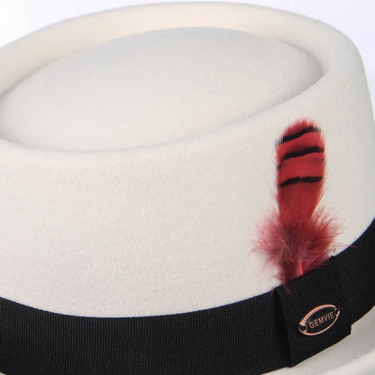 Verona Noir Wool Pork Pie Hat – Premium European Collection