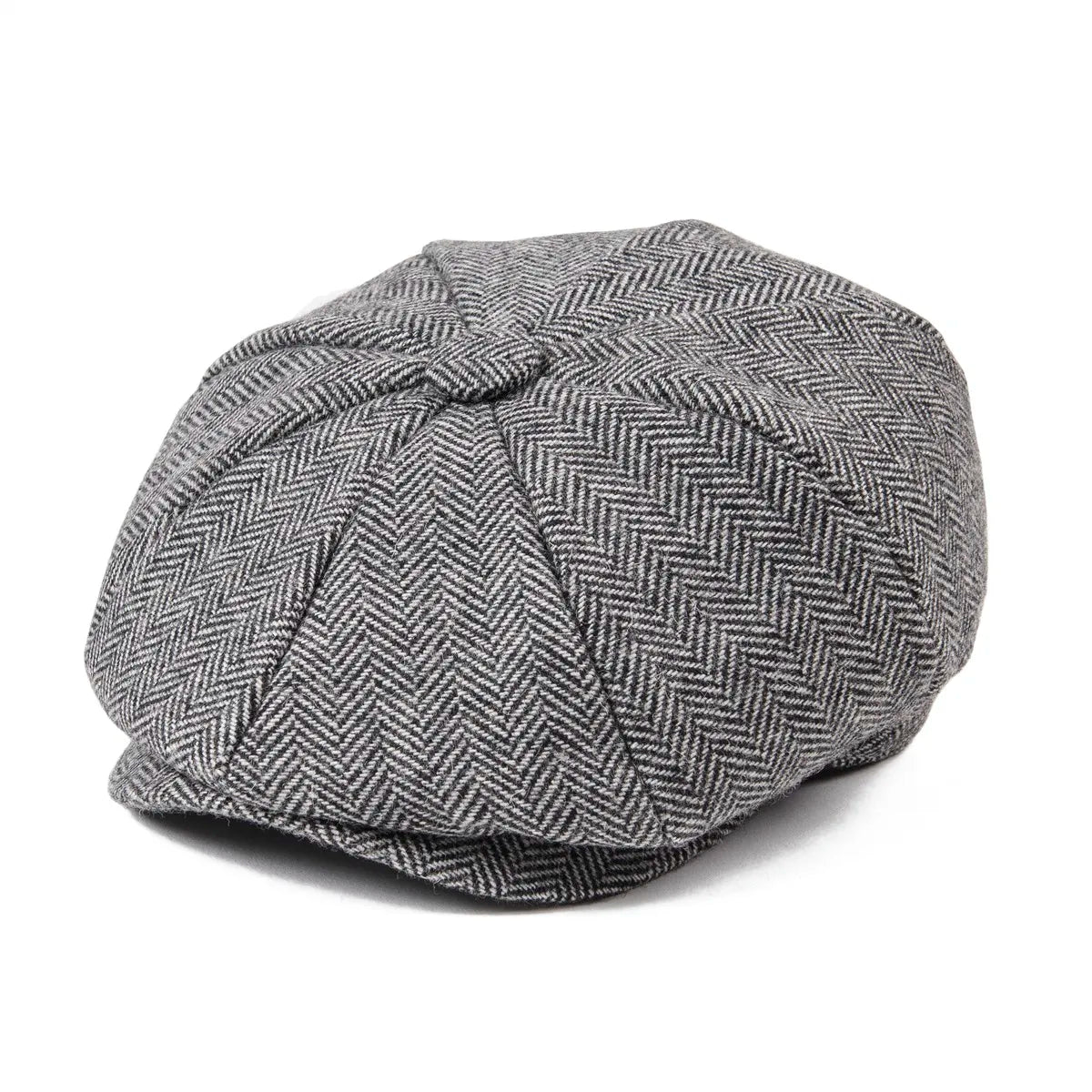 The Wee Argyll | Kids Woolen Tweed Herringbone Newsboy Cap | Urban Caps NZ