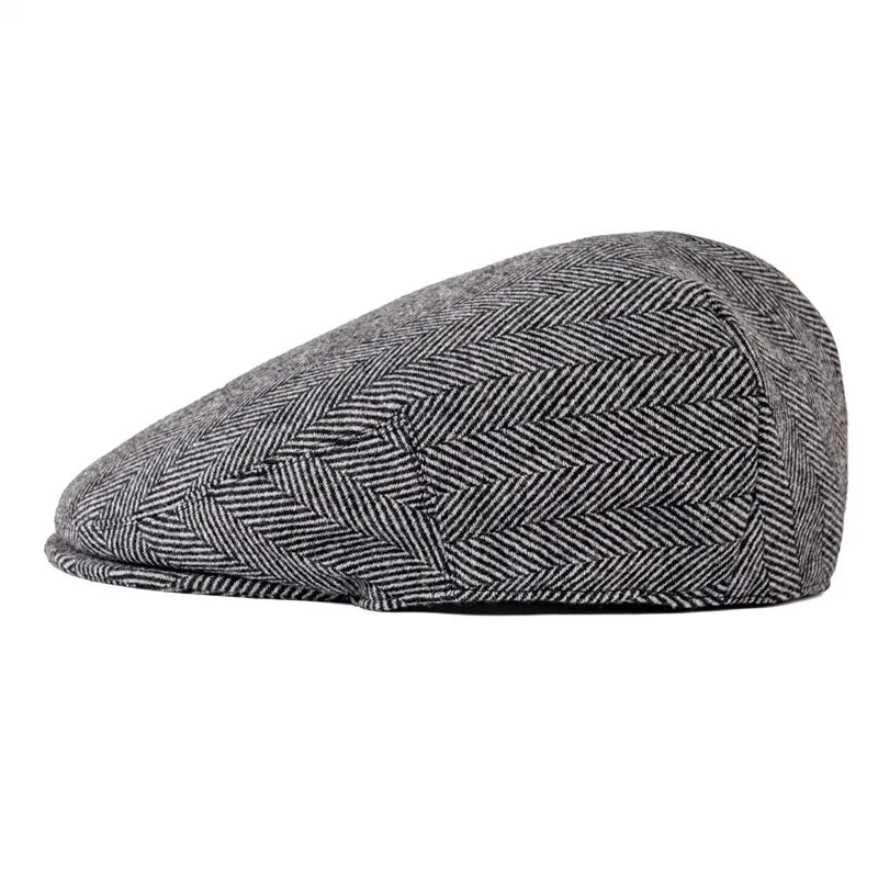 The Lochgilphead | Men's Soft Wool Tweed Check Newsboy Cap | Urban Caps NZ