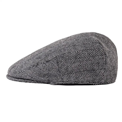The Lochgilphead | Men's Soft Wool Tweed Check Newsboy Cap | Urban Caps NZ