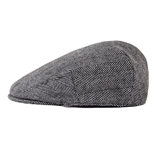 The Lochgilphead | Men's Soft Wool Tweed Check Newsboy Cap | Urban Caps NZ