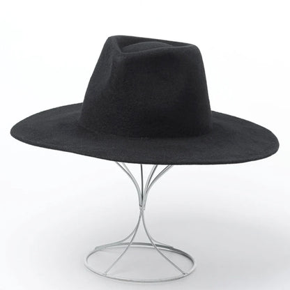 Siena Luxe Wide Brim Wool Fedora – Premium Australian Wool Collectio
