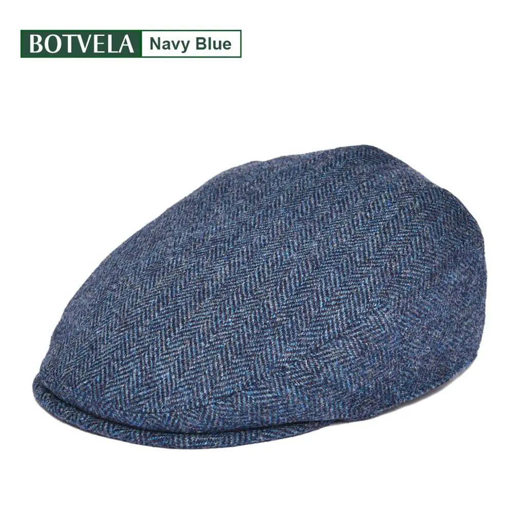 The Brodick | 100% Wool XL Ivy Flat Cap for Larger Heads | Urban Caps NZ