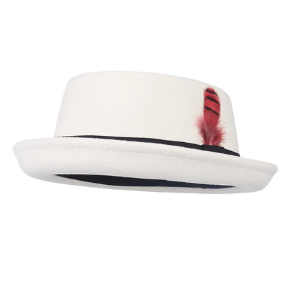 Verona Noir Wool Pork Pie Hat – Premium European Collection