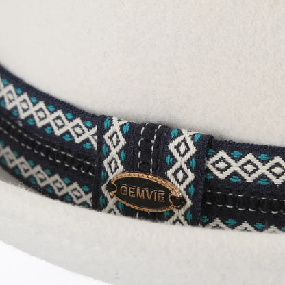 Monaco Blanc Wool Pork Pie Hat – Luxury European Collection
