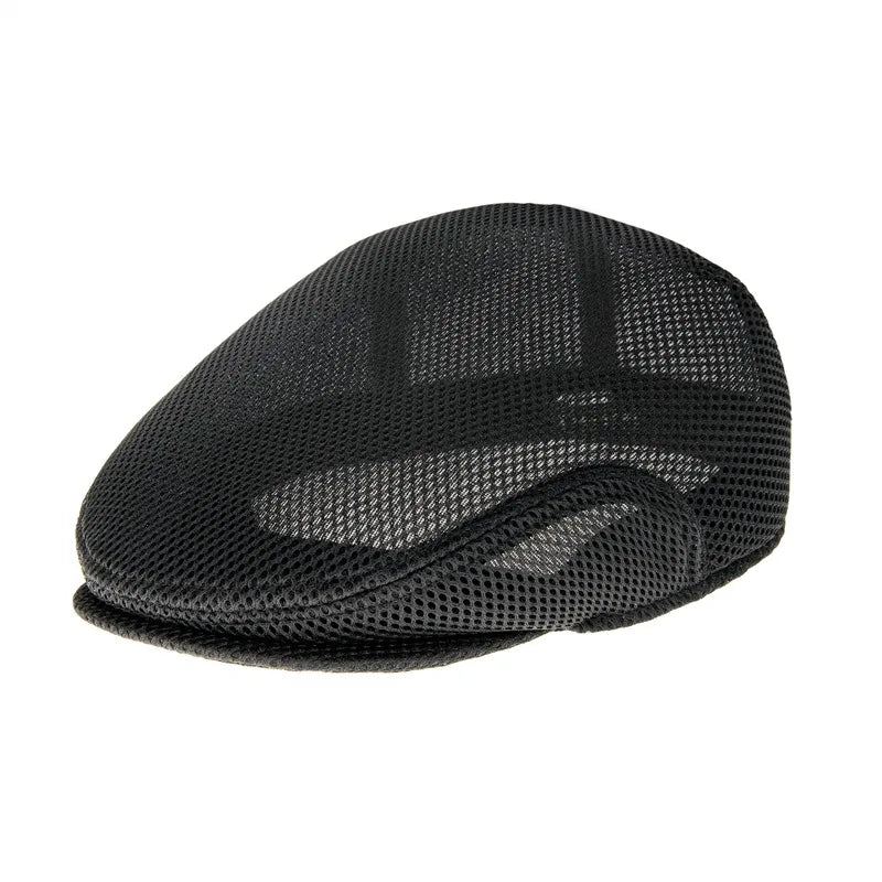 The Lochside | Unisex Mesh Summer Flat Cap | Urban Caps NZ