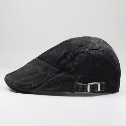 Cotton Mesh Patchwork Ivy Cap | Summer Flat Cap | Urban Caps NZ