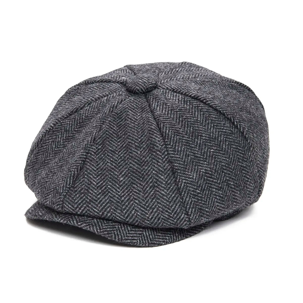 The Wee Argyll | Kids Woolen Tweed Herringbone Newsboy Cap | Urban Caps NZ