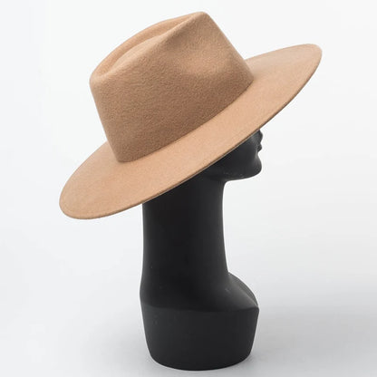 Siena Luxe Wide Brim Wool Fedora – Premium Australian Wool Collectio
