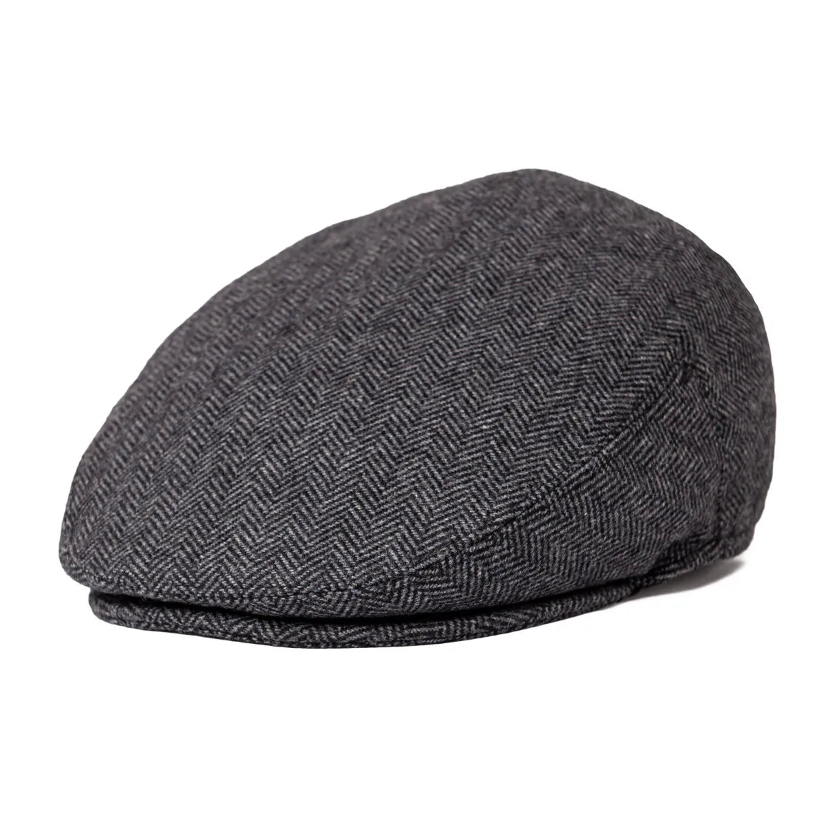 The Gleneagles | Men's Herringbone Wool Blend Driving Flat Cap | Urban Caps NZ