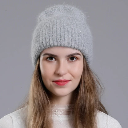 The Davos | Real Rabbit Fur Skullies Beanie | Urban Caps NZ