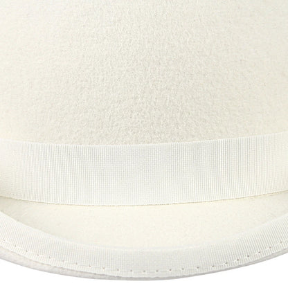 Mayfair Blanc Wool Bowler Hat | Premium 100% Wool Derby Hat