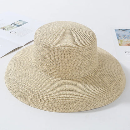Antibes Floppy Straw Sun Hat in Beige