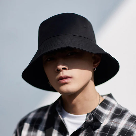 Oversize wide brim soft cotton sun hat in camel with an 8.5cm brim