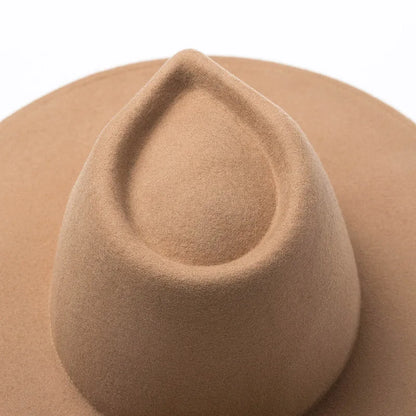 Siena Luxe Wide Brim Wool Fedora – Premium Australian Wool Collectio