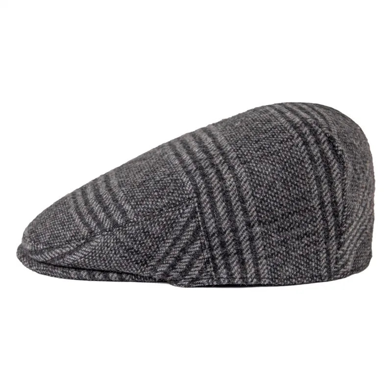 The Balmoral | Men's Wool Blend Large Check Newsboy Cap | Urban Caps NZ