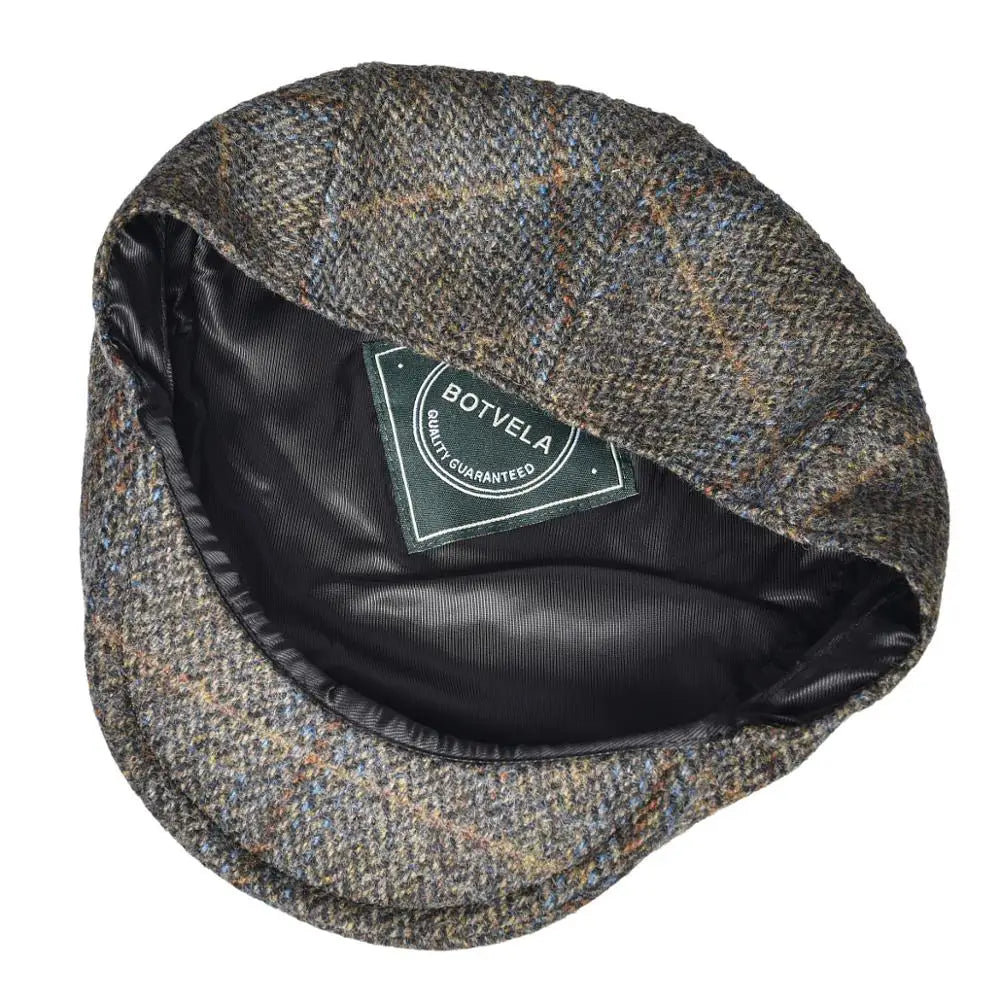 The Brodick | 100% Wool XL Ivy Flat Cap for Larger Heads | Urban Caps NZ