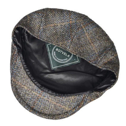 The Brodick | 100% Wool XL Ivy Flat Cap for Larger Heads | Urban Caps NZ