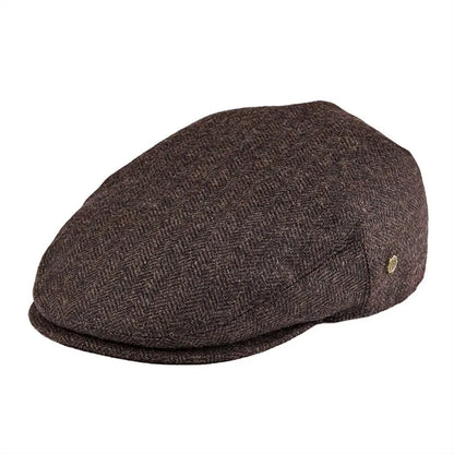 The Arran | 50% Wool Herringbone Scally Cheese-Cutter Cap | Urban Caps NZ