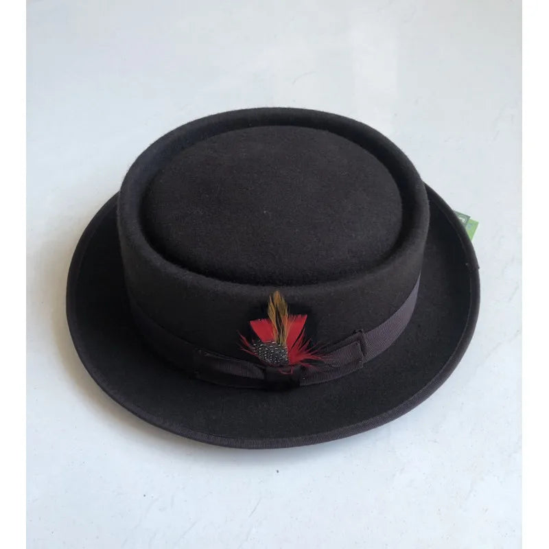 Torino Heritage Wool Pork Pie Hat – Premium European Collection