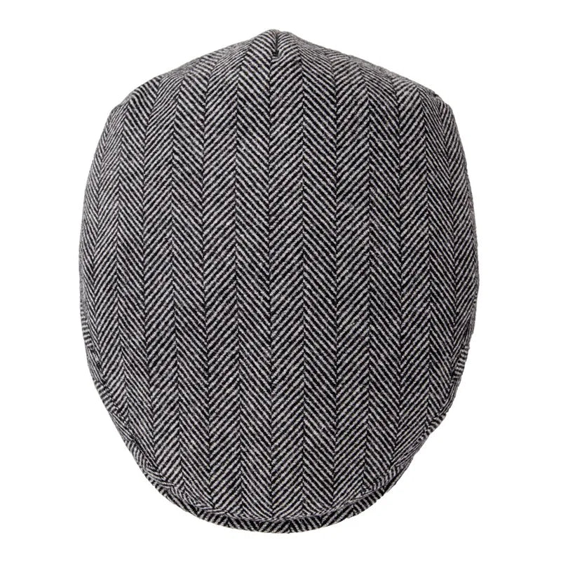 The Lochgilphead | Men's Soft Wool Tweed Check Newsboy Cap | Urban Caps NZ