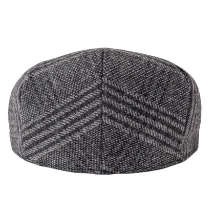 The Balmoral | Men's Wool Blend Large Check Newsboy Cap | Urban Caps NZ