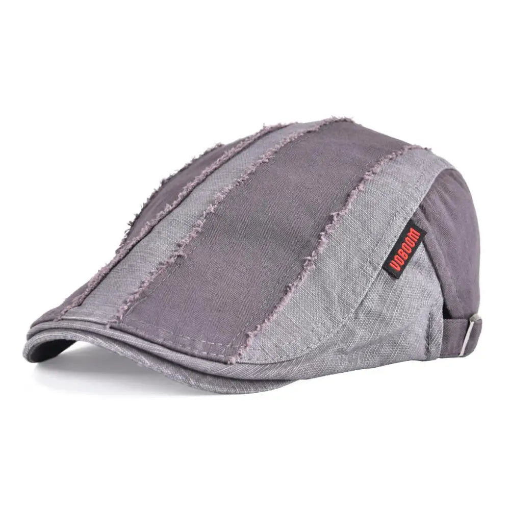 The Ashford | Men's Distressed Cotton Flat Cap | Urban Caps NZ