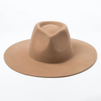 Siena Luxe Wide Brim Wool Fedora – Premium Australian Wool Collectio