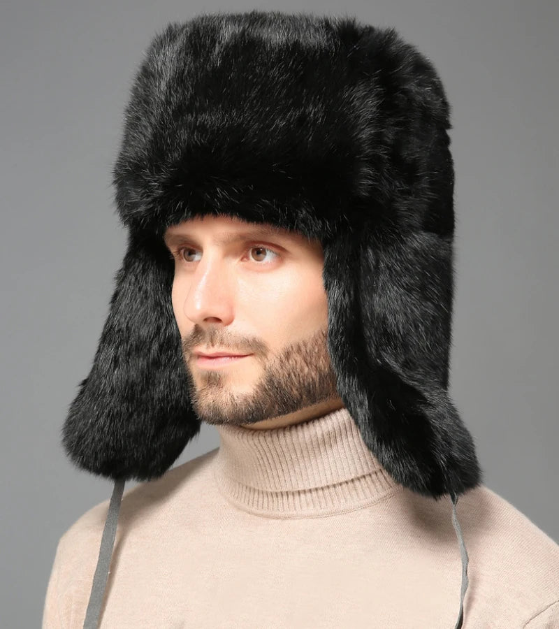 Tromso Real Rabbit Fur Trapper Hat