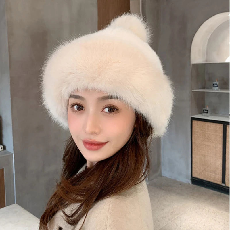 Yellowknife Faux Fox Fur Trapper Hat