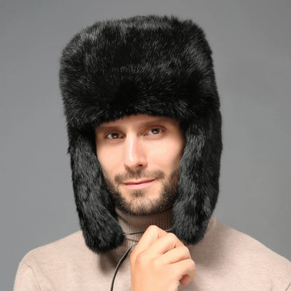 Tromso Real Rabbit Fur Trapper Hat
