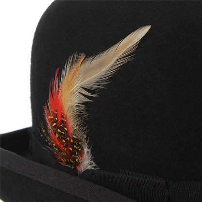 Mayfair Noir Wool Bowler Hat – Premium Heritage Collection