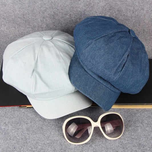 Dartmoor Western Denim Flat Cap