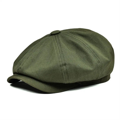 The Whitstable | Men's Cotton Twill 8-Panel Gatsby Newsboy Cap | Urban Caps NZ
