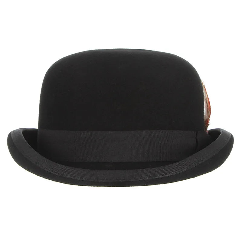 Mayfair Noir Wool Bowler Hat – Premium Heritage Collection