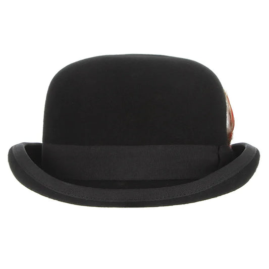 Mayfair Noir Wool Bowler Hat – Premium Heritage Collection