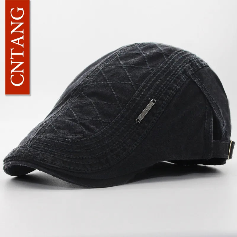 Cotton Button-Top Ivy Cap | Classic Country Flat Hat | Urban Caps NZ