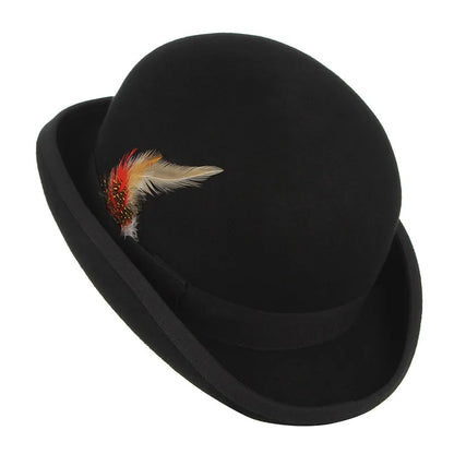 Mayfair Noir Wool Bowler Hat – Premium Heritage Collection