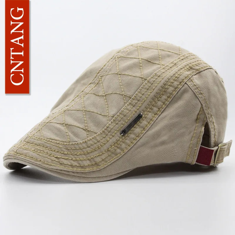 Cotton Button-Top Ivy Cap | Classic Country Flat Hat | Urban Caps NZ