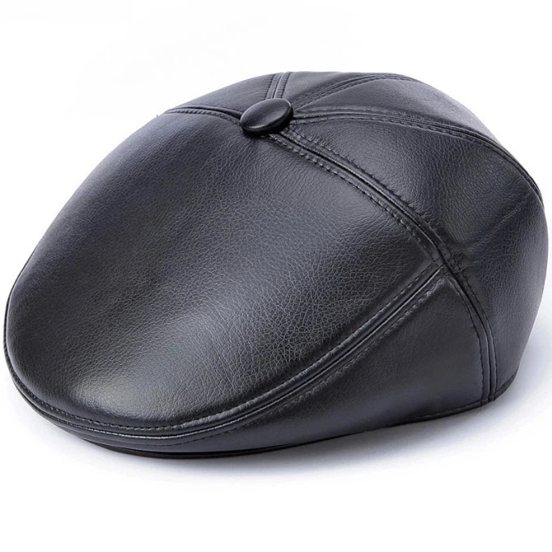 Chartres Leather Ivy Cap in Cm