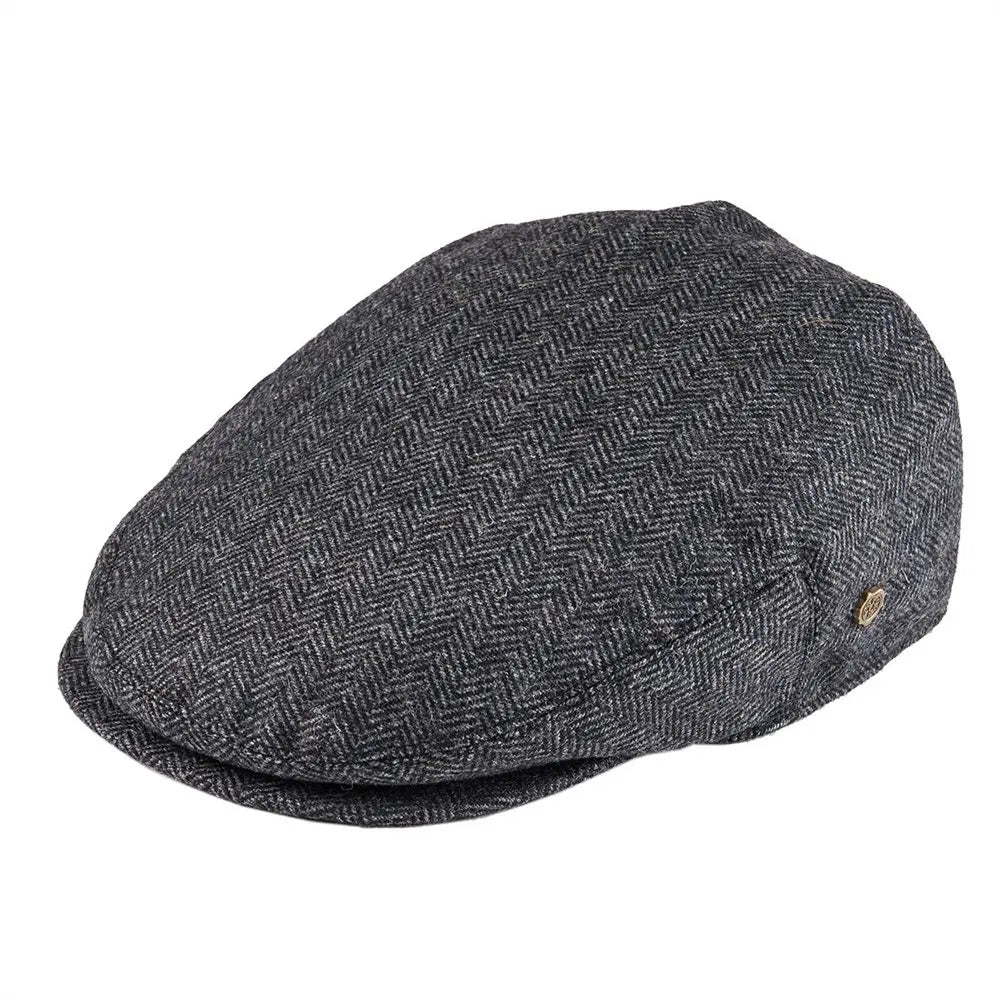 The Wicklow | Wool Tweed Herringbone Irish Flat Cap | Urban Caps NZ