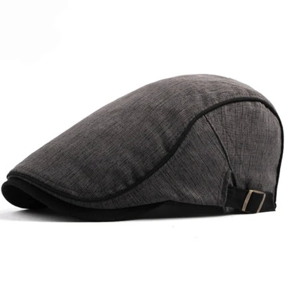 Arles Western Patchwork Ivy Cap in Dark Grey