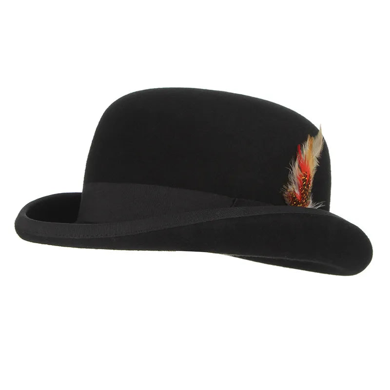 Mayfair Noir Wool Bowler Hat – Premium Heritage Collection