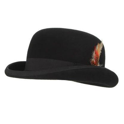 Mayfair Noir Wool Bowler Hat – Premium Heritage Collection
