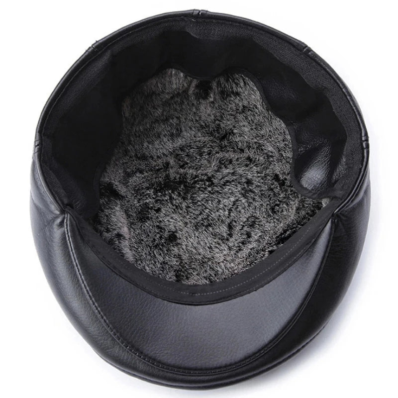 Chartres Leather Ivy Cap
