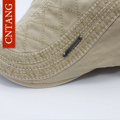 Cotton Button-Top Ivy Cap | Classic Country Flat Hat | Urban Caps NZ
