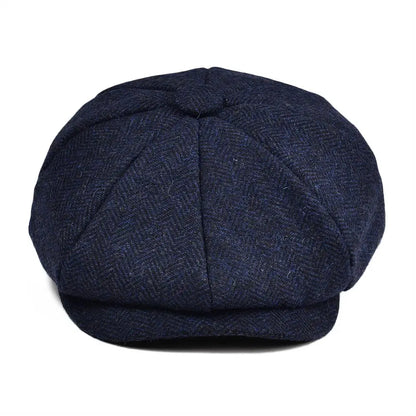 The Wee Argyll | Kids Woolen Tweed Herringbone Newsboy Cap | Urban Caps NZ