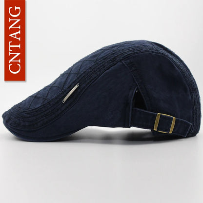 Cotton Button-Top Ivy Cap | Classic Country Flat Hat | Urban Caps NZ