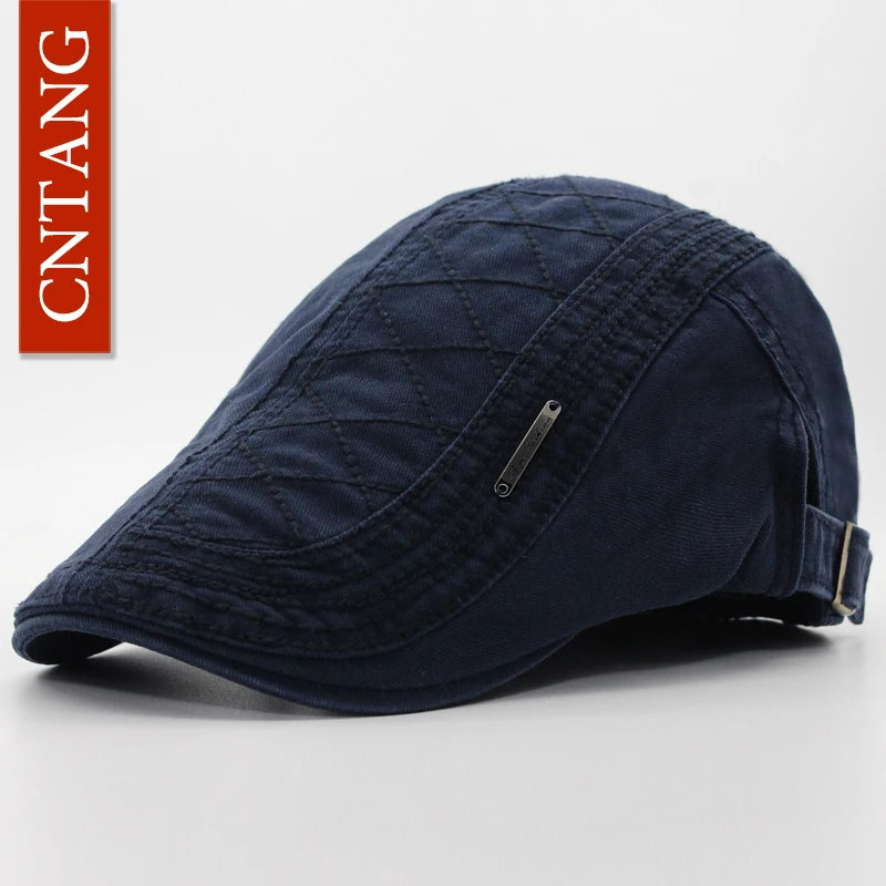 Cotton Button-Top Ivy Cap | Classic Country Flat Hat | Urban Caps NZ