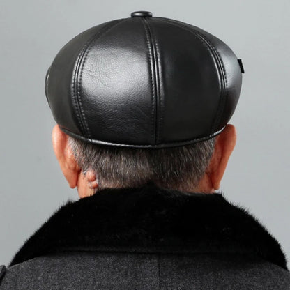 Chartres Leather Ivy Cap